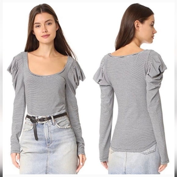 Free People Tops - Free People Penelope Puff Sleeve Top